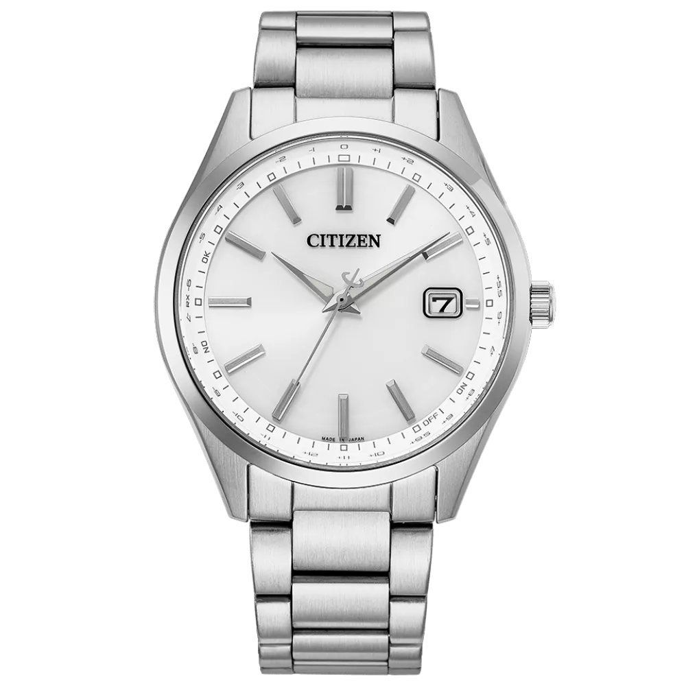 Citizen CB0300-53A Men's Solar-Powered Radio-Controlled Watch Japan made, 40mm, JDM, Sapphire Crystal, Stainless Steel Band, 50m Water Resistance, JDM (Japanese Domestic Market)