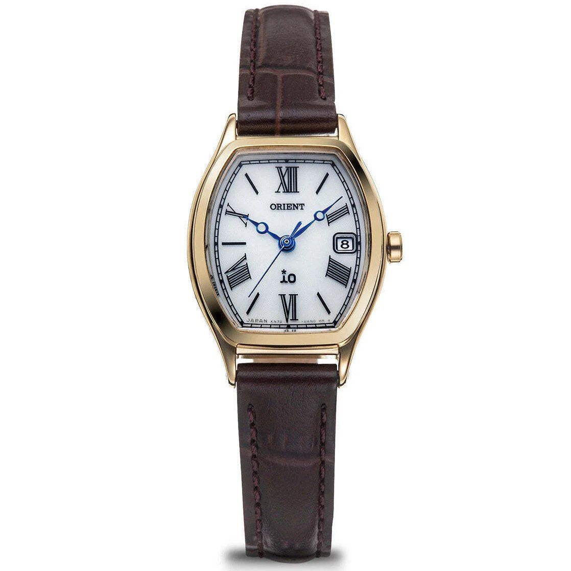 Orient iO Natural &amp; Plain RN-WG0013S Women's Solar Watch, 24.1 mm, JDM, Sapphire Crystal, Steel Strap, 50 m Water Resistance, JDM (Japanese Domestic Market)