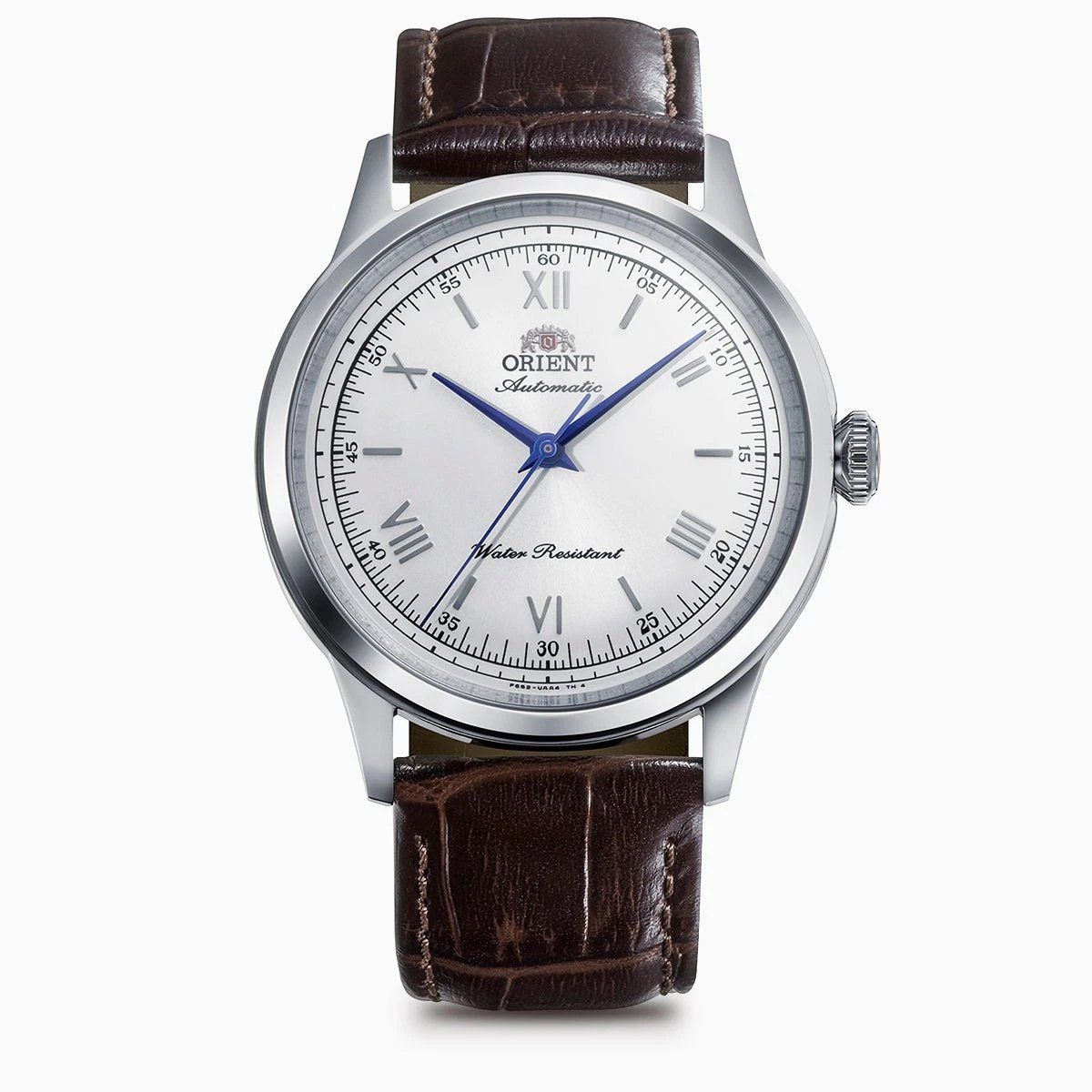 Orient Bambino Roman Silver Men's Automatic Watch RN-BB0002S JDM , 38.4 mm, Cal. F6724, leather strap Japan Domestic Market