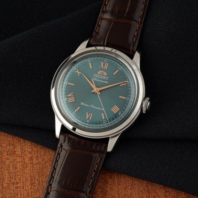 Orient Bambino Men's Automatic Watch “Tamamushi / Jewel Beetle” (玉虫) RN-BB0001E JDM 38mm leather strap, hand-hacking (supports manual winding) JDM (Japanese domestic market)