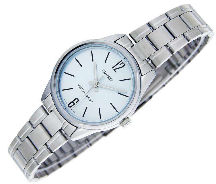 Reloj Casio Analogico Para Mujer Ltp-v005d-2b correa de acero inoxidable