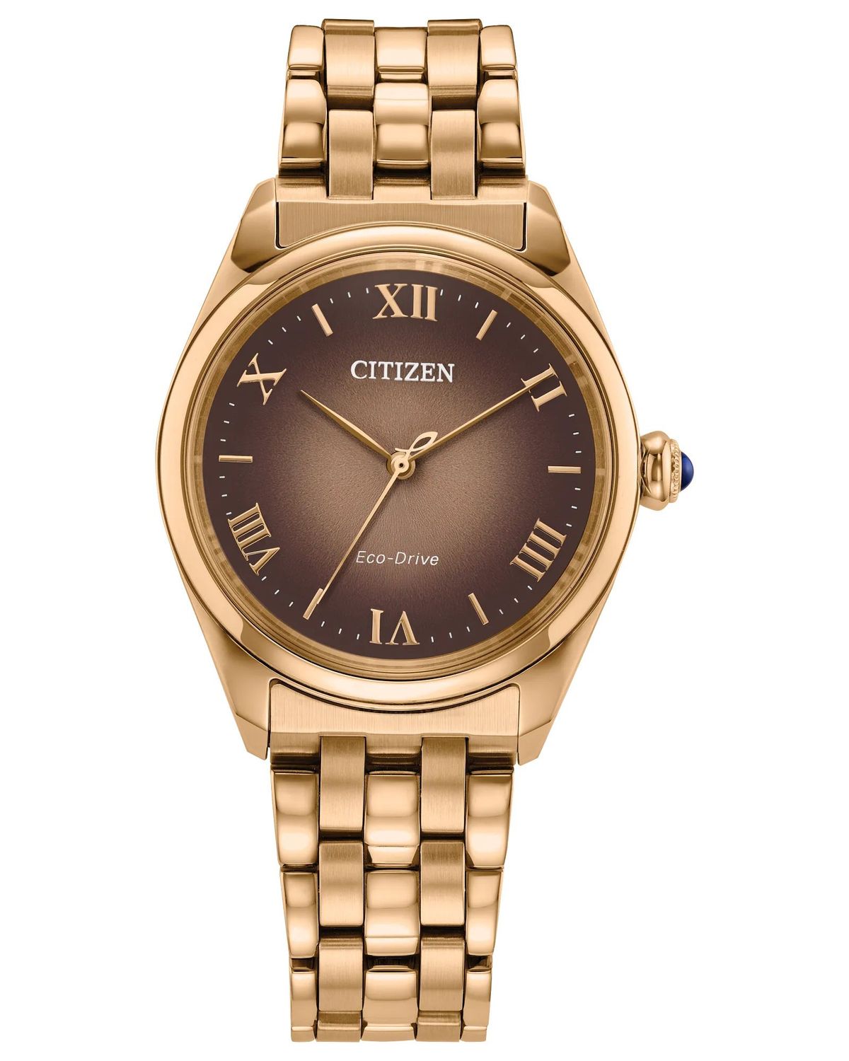 Citizen L Classic Café Women's Solar Watch EM1143-81Z, 33 mm, sapphire crystal, stainless steel band, Eco-Drive movement (powered by solar energy or light)