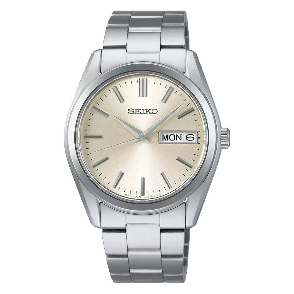 Seiko Selection S Series SBTH007 Men's Quartz Watch (JDM) 37.4mm, 100m Water Resistance, Sapphire Crystal, Stainless Steel Band, English - Kanji (JDM: Japanese Domestic Market)