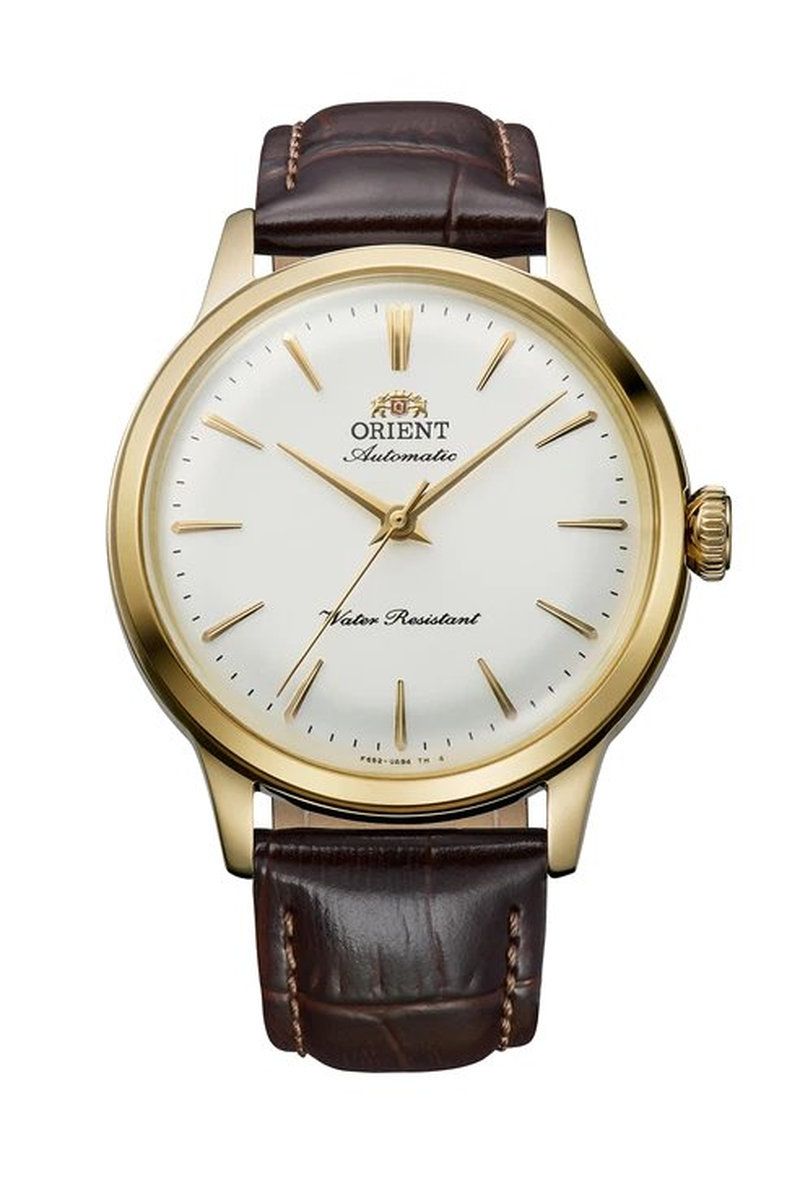 Orient Bambino 36 Unisex Automatic Watch Kinpaku (Gold Leaf (金箔)): RA-BB0101S 36.4 mm, leather strap, Cal. F6524, 48 grams