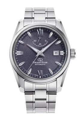 Orient Star Contemporary Date Violet Shinkai Men's Automatic Watch RE-AU0112V 38.5MM Made in Japan 100m WR Sapphire Crystal Stainless Steel Strap
