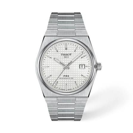 Tissot PRX T137.407.11.111.00 Men’s Automatic Watch 40 mm – Mother-of-Pearl Dial and Stainless Steel Bracelet