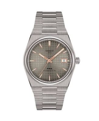 Tissot PRX Automatic 38 mm Titanium Watch – Black Dial and Titanium Case
