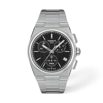Tissot PRX Quartz 41 mm Watch – Black Dial and Stainless Steel Bracelet