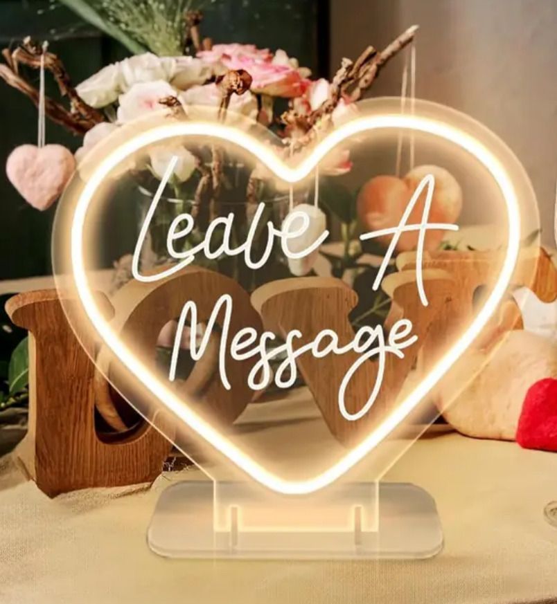 LEAVE A MESSAGE NEON SIGN