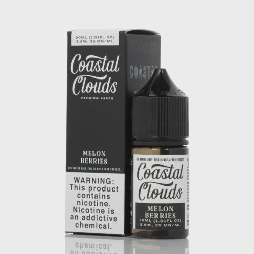 Coastal Clouds Salt Nic 30ml, Flavor/Strength: Melon Berries 35mg