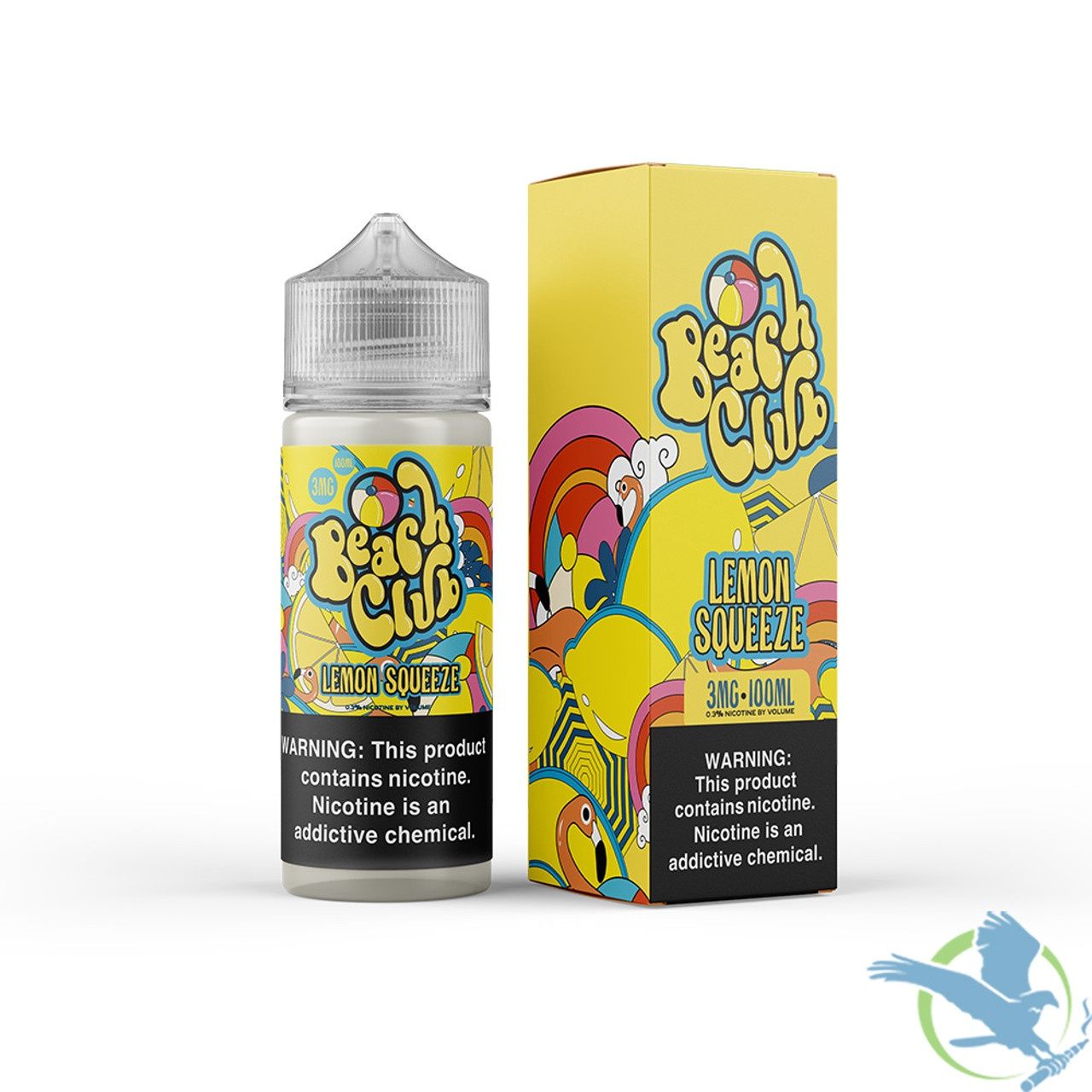 Beach Club Juice 100ML, Flavor/Strength: Lemon Squeeze 3mg