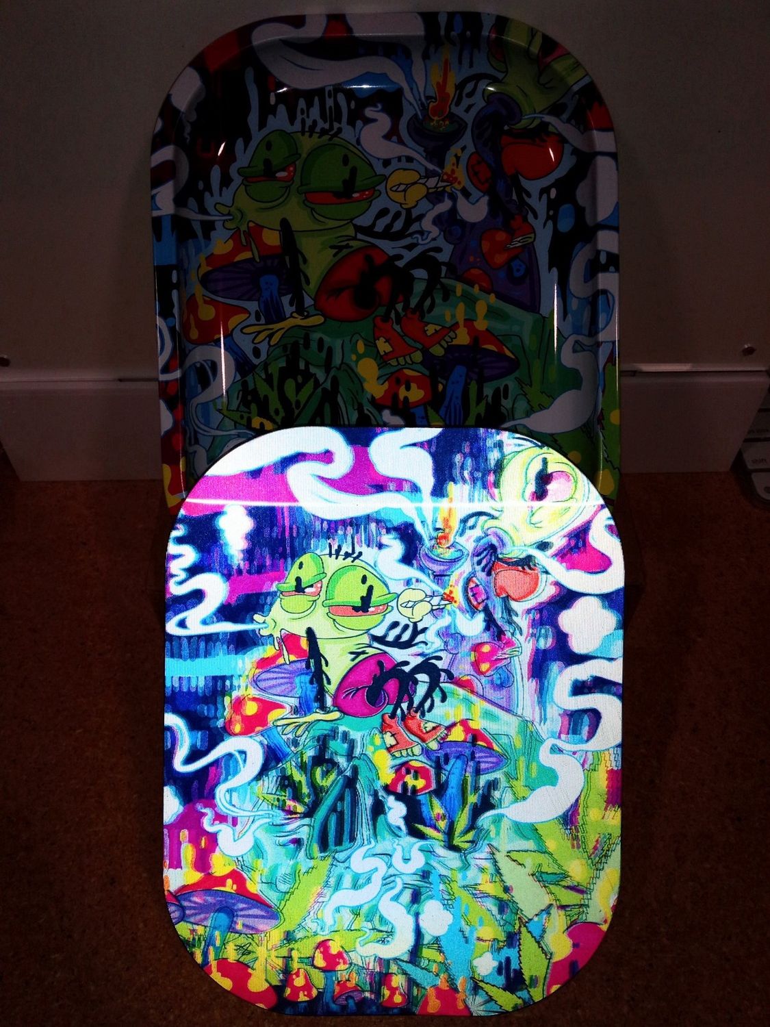 Crush Character Rolling Tray w/ Magnetic Lid, Colour: Spaceship Aliens