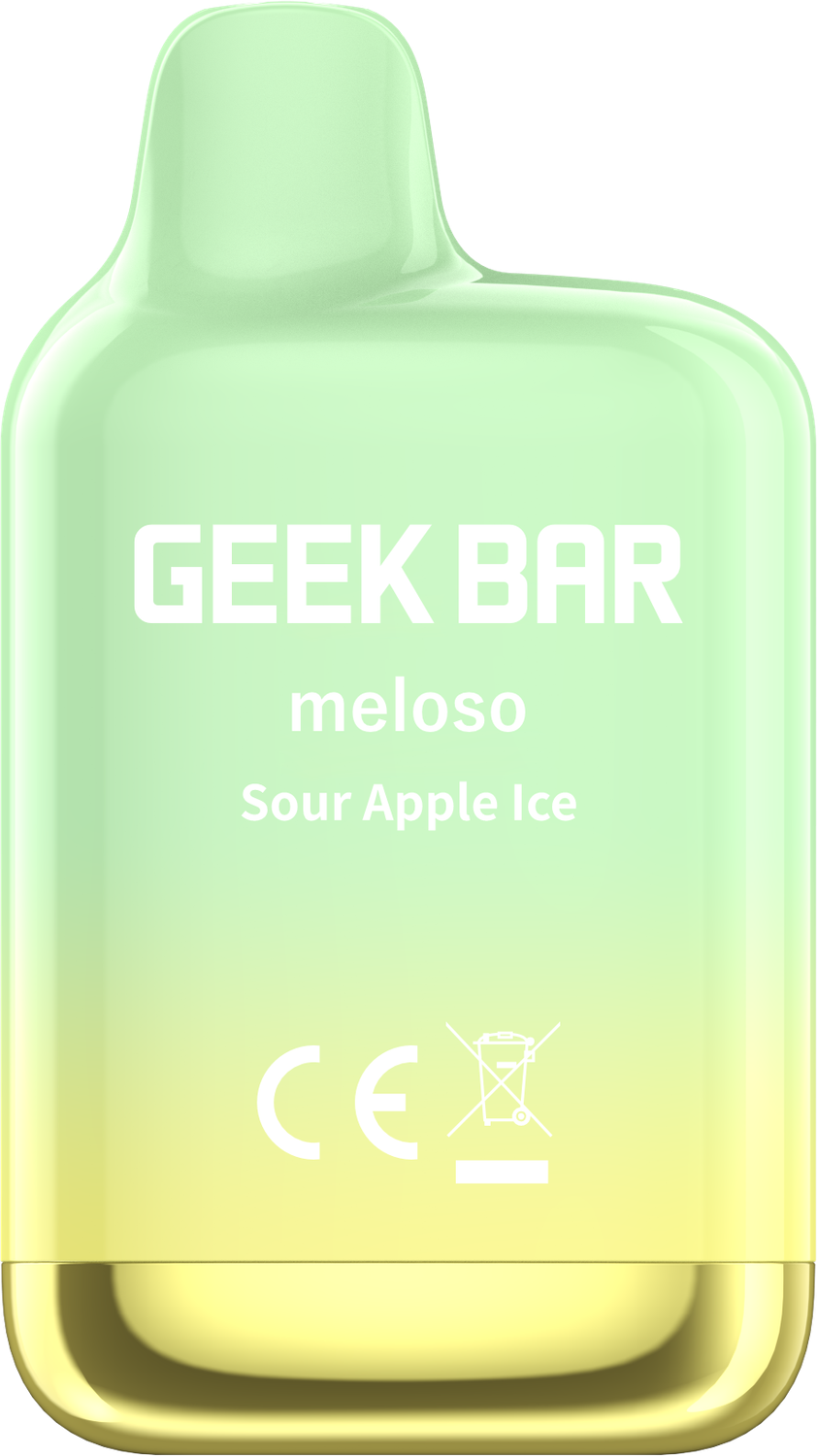 Geek Bar Meloso Mini, Flavor: Sour Apple Ice