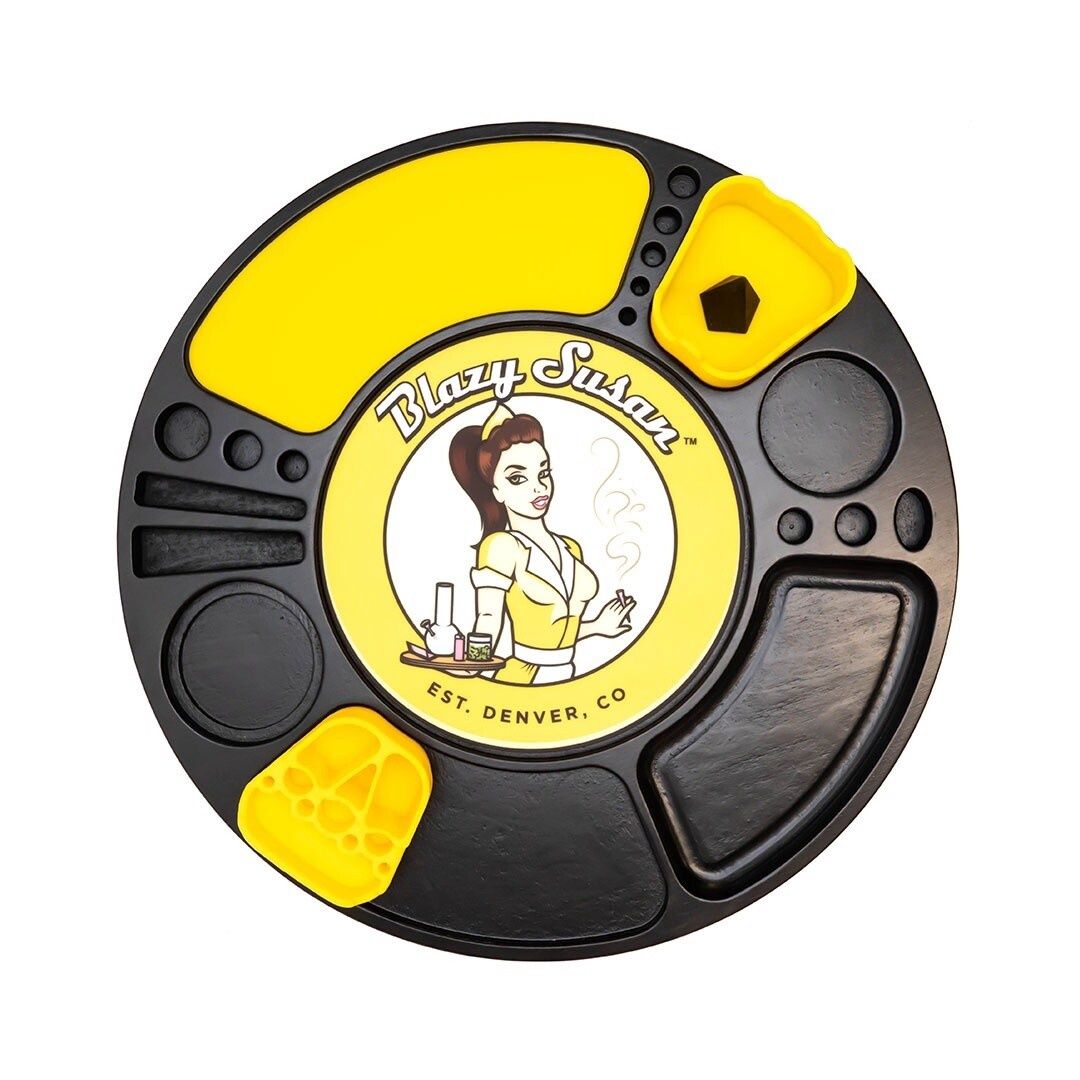 Blazy Susan Spinning Tray Black