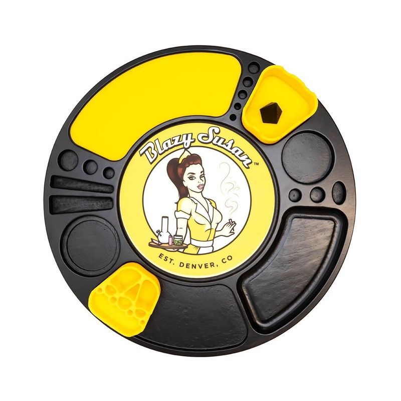 Blazy Susan Spinning Tray Black
