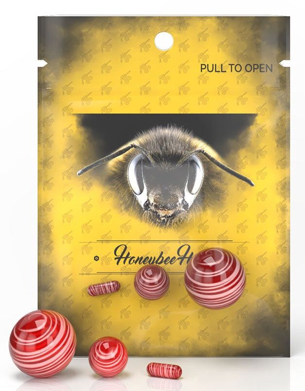 Dab Marble Sets, Colour: Red