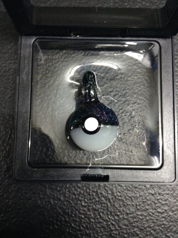 Glass Poke Ball Pendant