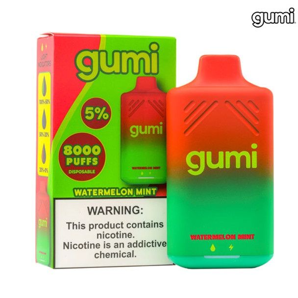 Gumi 8k 5% Nic, Flavor: Watermelon Mint