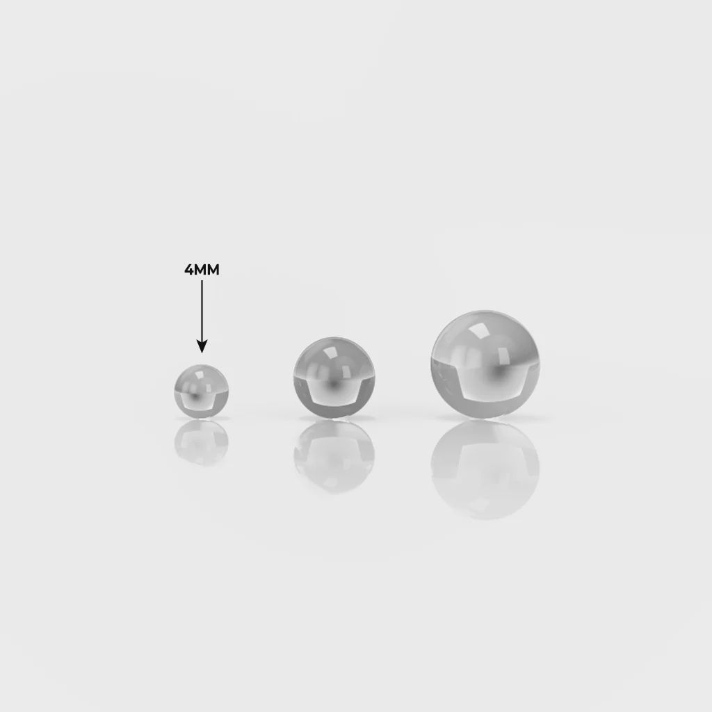 Honeybee Herb Honey Pearls, Size: 4mm Clear Set