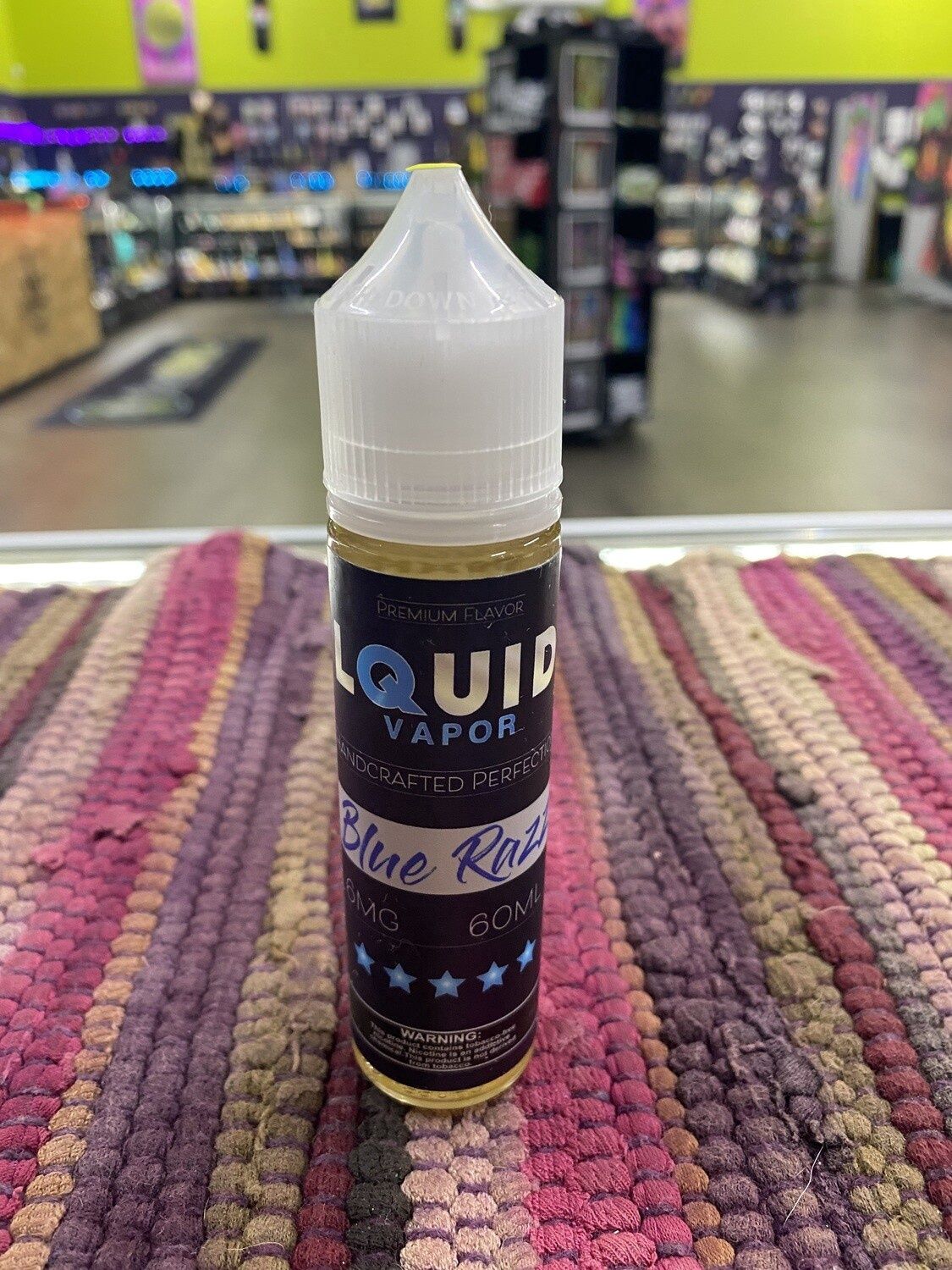 LQuid Vapor Blue Razz, Strength: 3mg