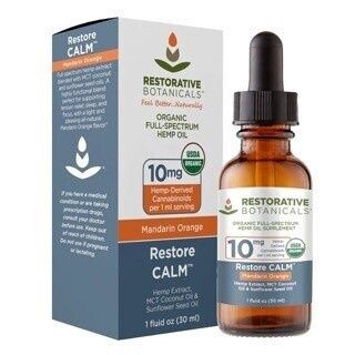 Restorative Botanicals Restore Calm, Flavor/Strength: Chocolate Mint 10mg 30ml