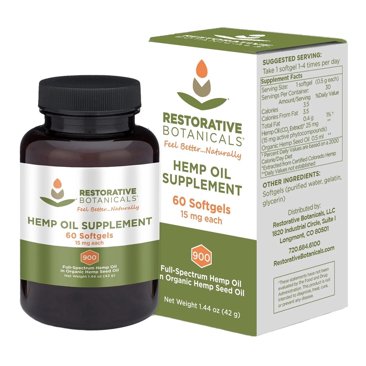 Restorative Hemp Oil Soft Gels