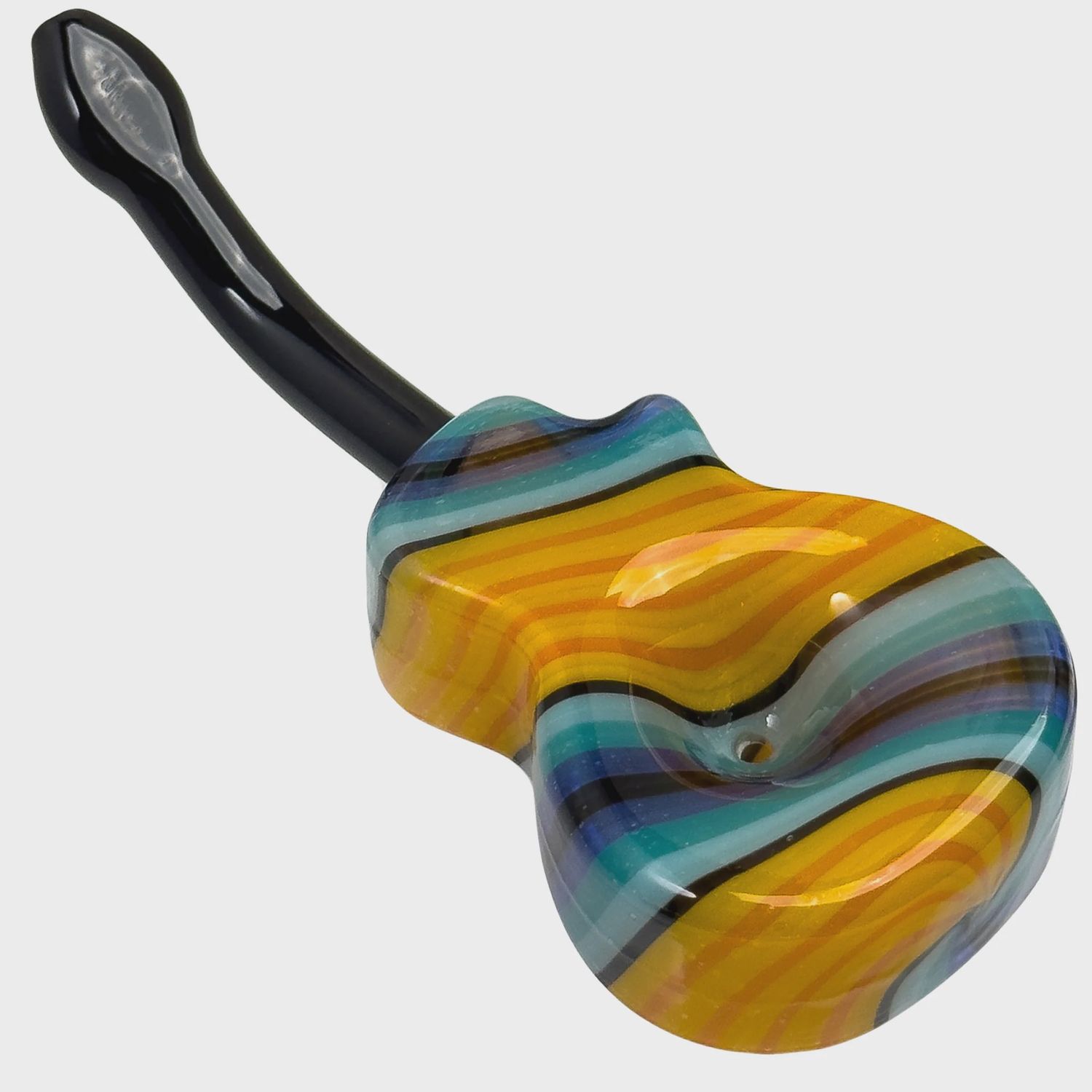 6.5&quot; Guitar Glass Pipe, Colour: Yellow