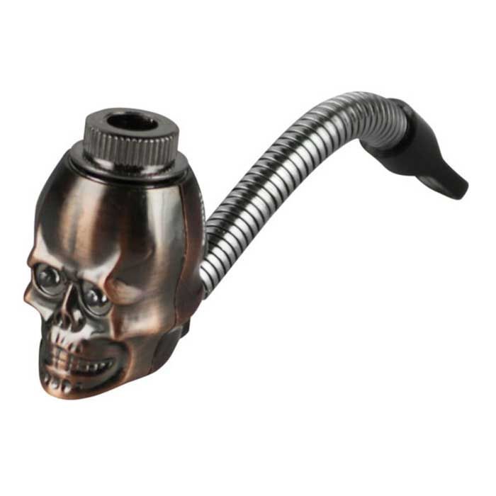 Metal Skull Hand Pipe