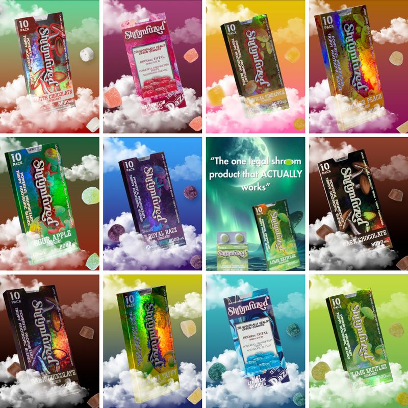 Shrumfuzed Mushroom Gummies and Chocolates | 8000MG