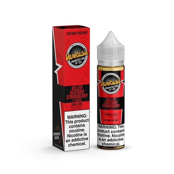 Vapetasia - Killer Kustard Strawberry 60mL, Strength: 6mg