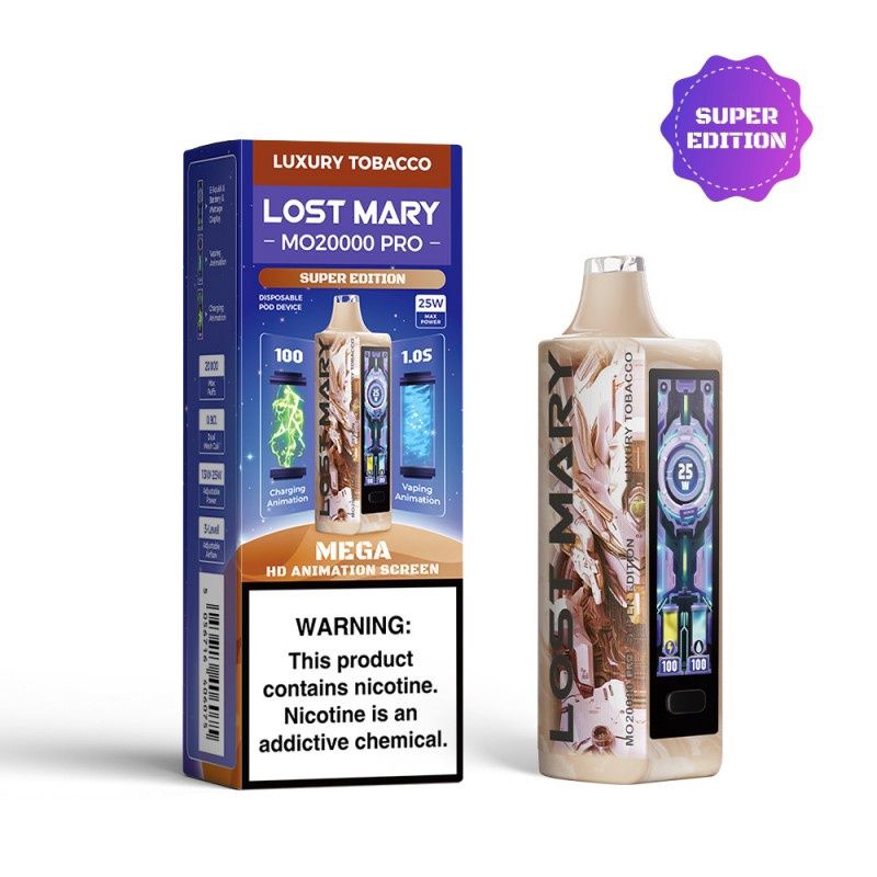 Lost Mary MO20000 PRO Super Edition Disposable, Flavor: Luxury Tobacco