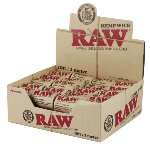 RAW Natural Hemp Wick Roll | 10ft