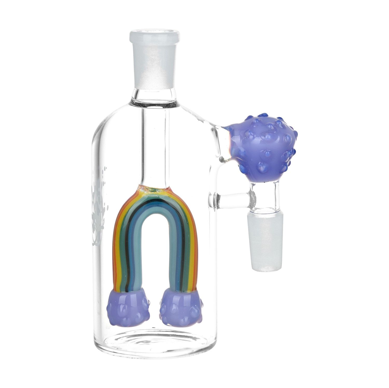 Pulsar Chasing Rainbow Glass Ash Catcher | 5&quot; | 14mm | 90D |
