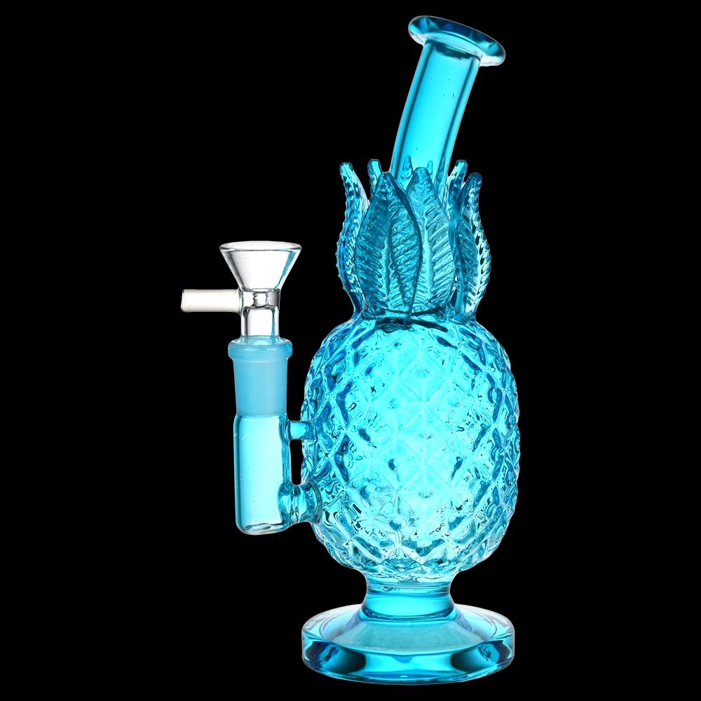 Pineapple Hospitality Glass Water Pipe | 7&quot; | 14mm F | Colors Vary