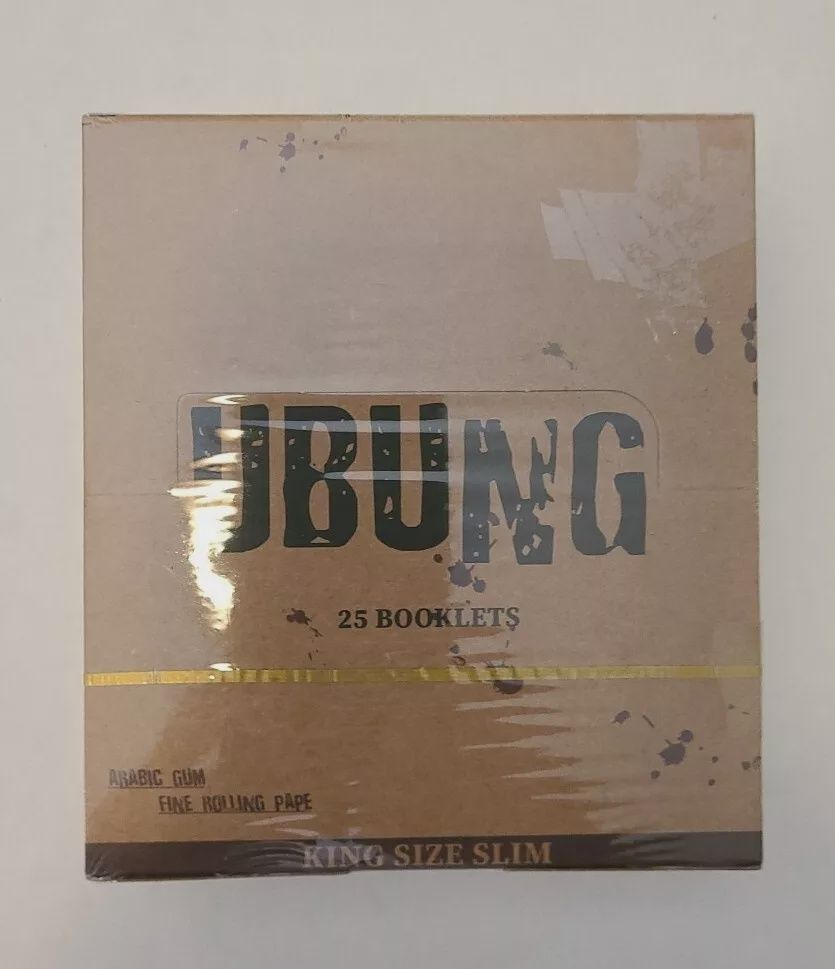 UBUNG King Size Slim Unbleached Rolling Papers 108 mm X 44 mm