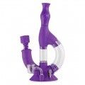 OOZE Echo Silicone Glass Water Pipe &amp; Nectar Collector, Colour: Ultra Purple