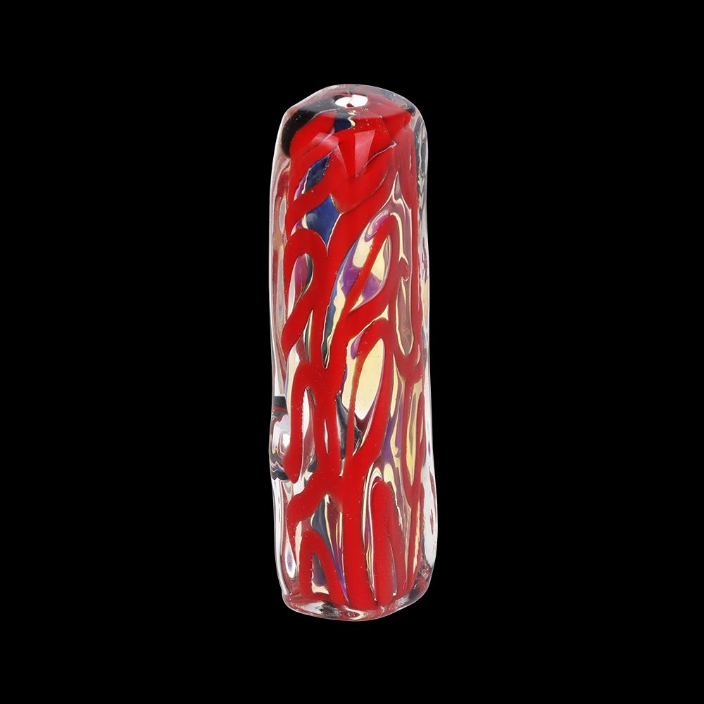 Stripe Squared Glass Hand Pipe | 3.5&quot;