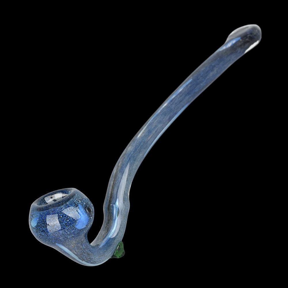 Organic Life Frit Glass Sherlock Pipe | 8.5&quot;