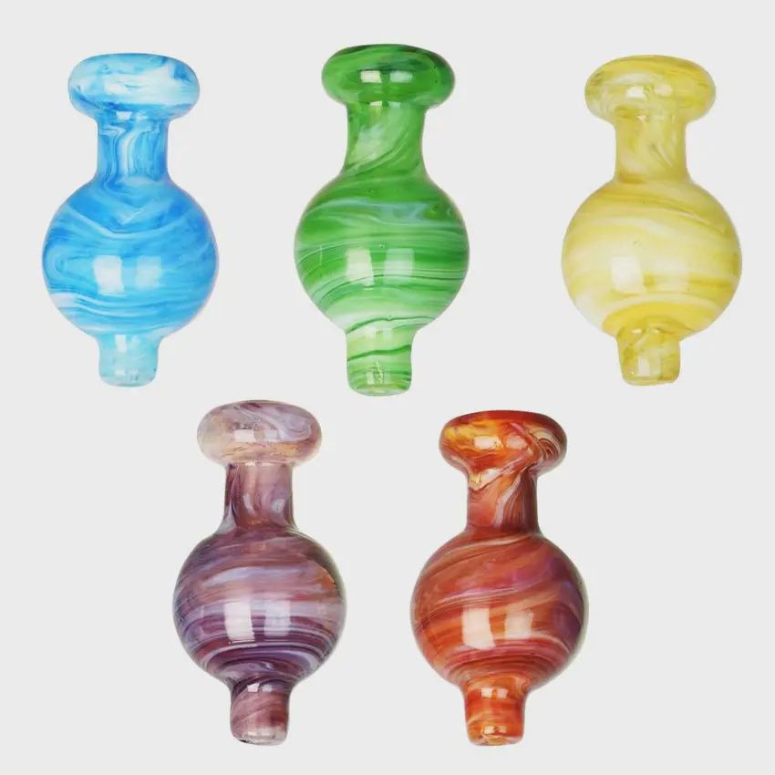 Cloudy Swirl Bubble Carb Cap | 27mm | Colors Vary