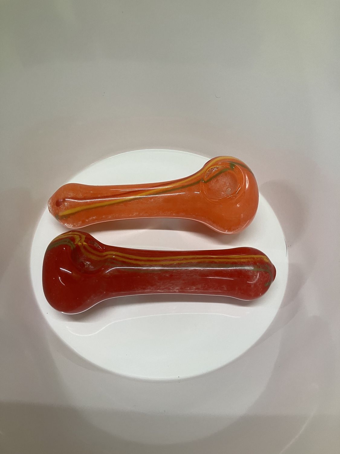 Micro-Frit Glass Spoon Pipe | 5&quot; | Colors Vary