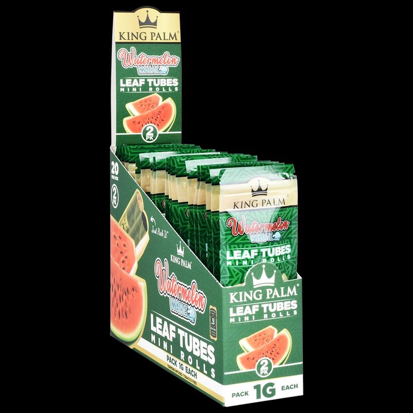 King Palm Hand Rolled Leaf | 2pc | Mini, Flavor: Watermelon