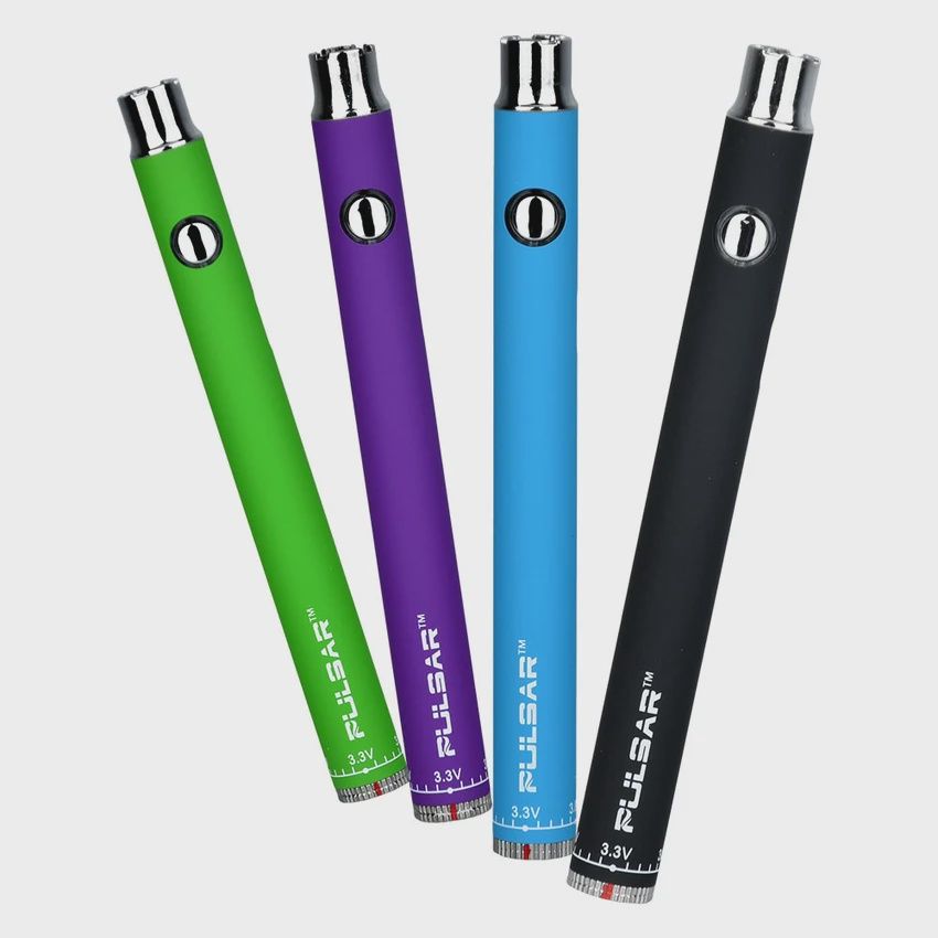 Pulsar Slim Spinner Variable Voltage Twist Style Battery | 400mAh, Colour: Green