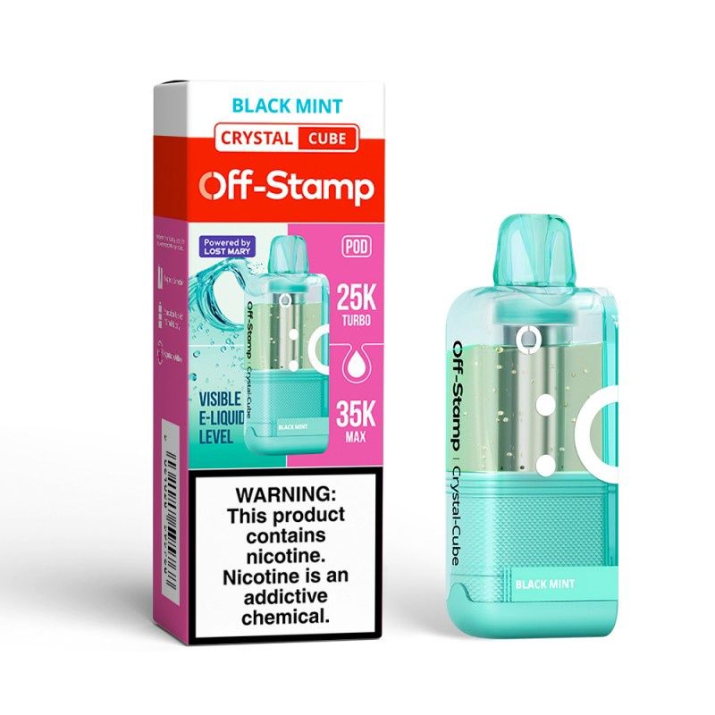Off-Stamp X-Cube Crystal Cube Pod Disposable 5%, Flavor: Black Mint
