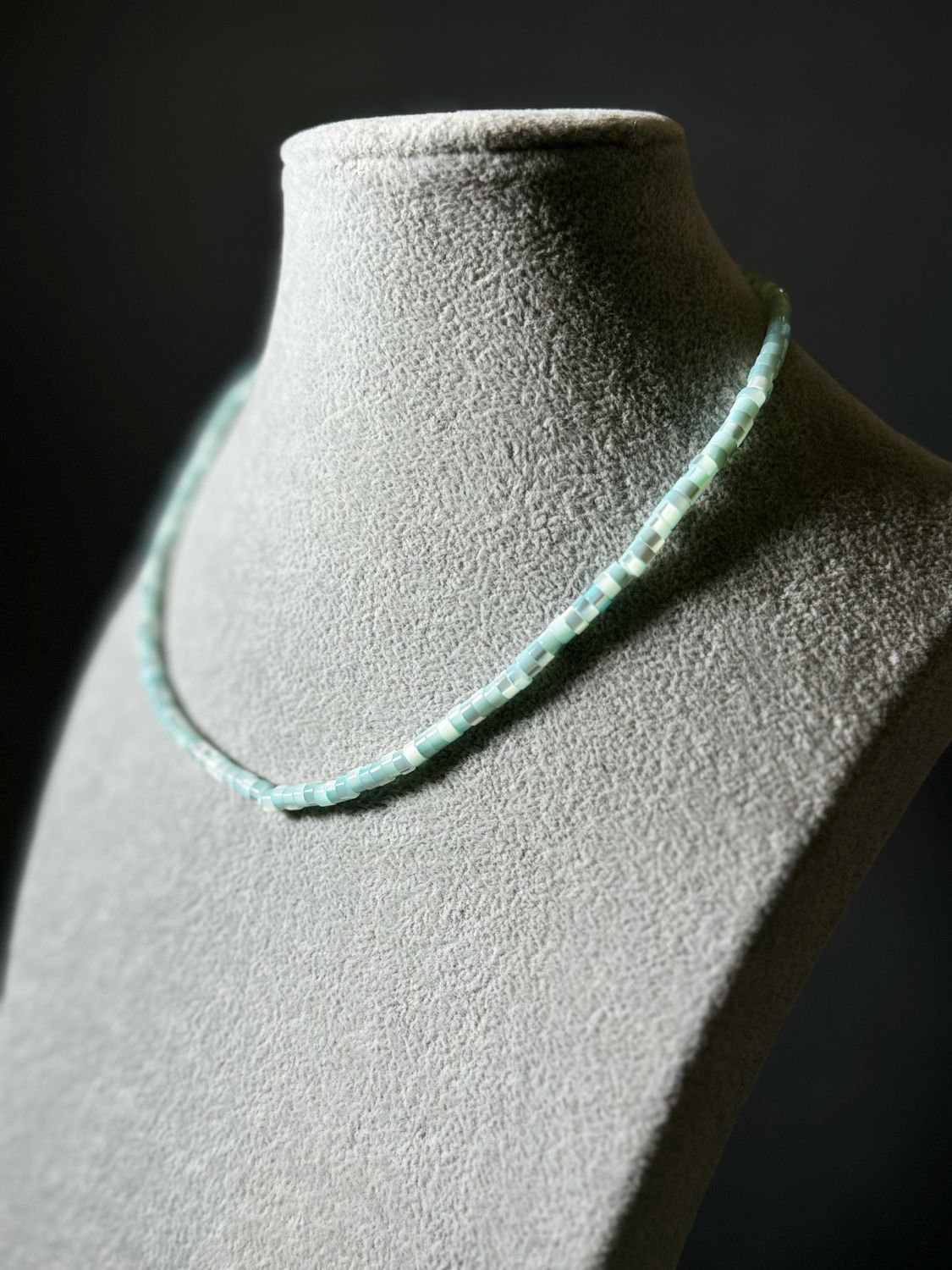Necklace Seed Beads Turquoise