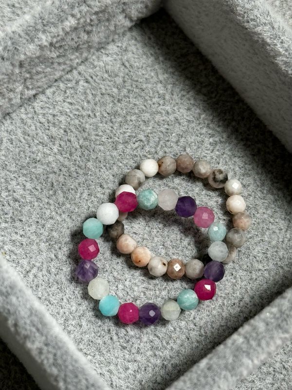 Rings Seed Beads Bright Colored