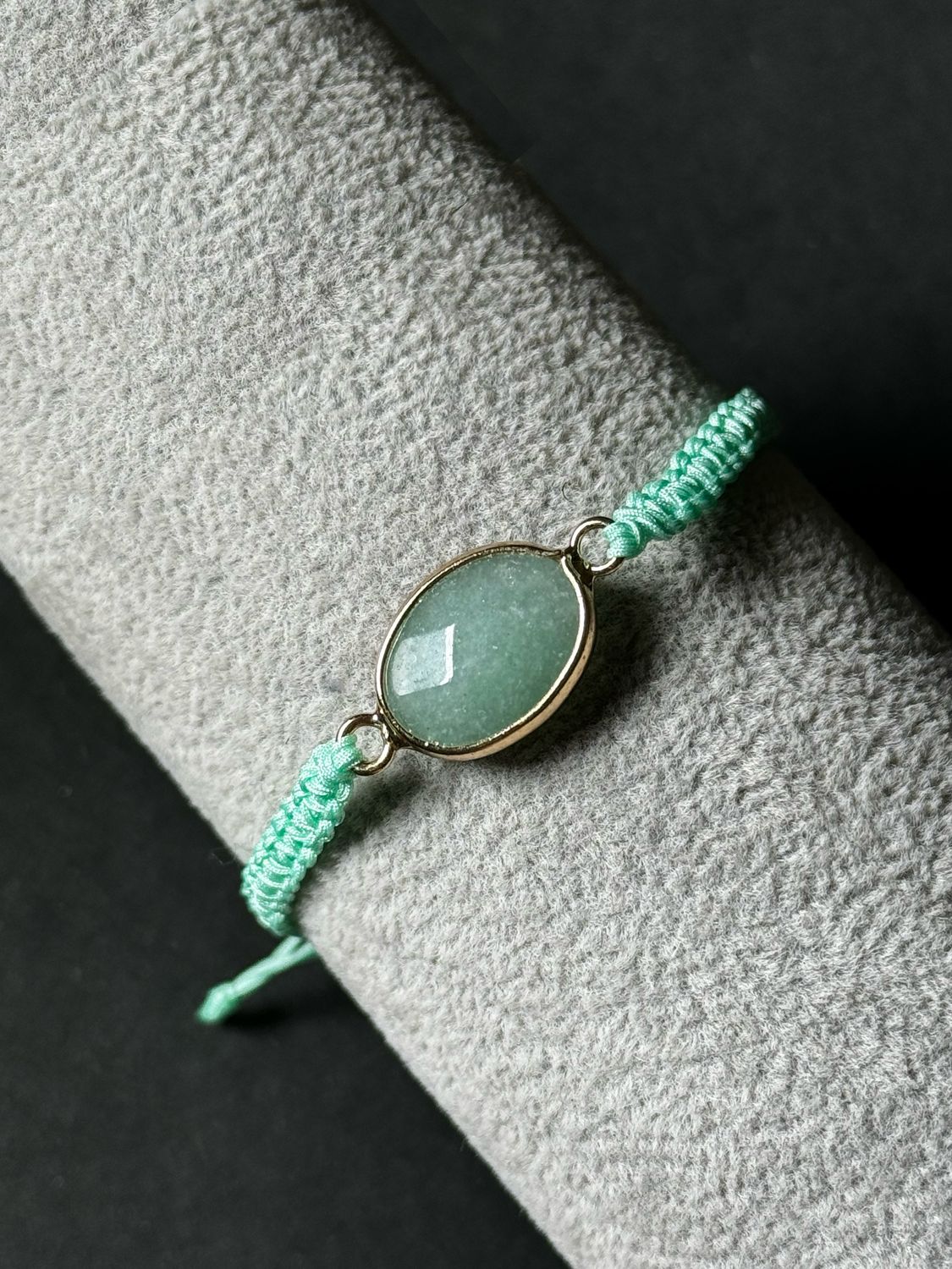 Bracelet Lazur Macramé with a Turquoise Gem