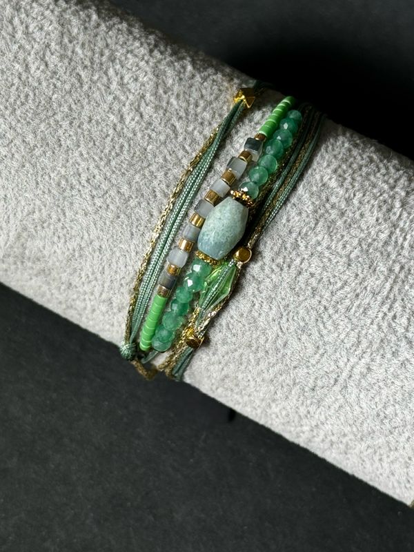 Bracelet Seed Beads Emerald