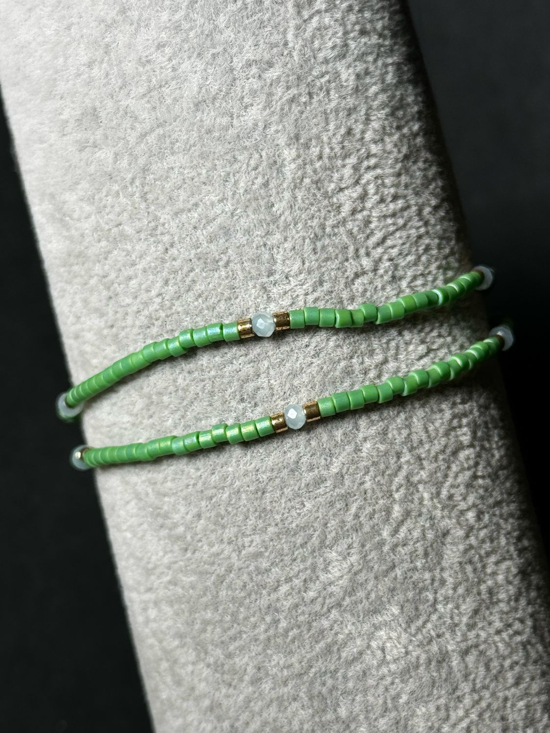 Bracelet Seed Beads Green