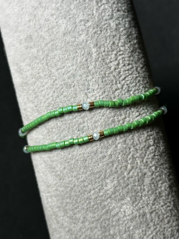 Bracelet Seed Beads Green