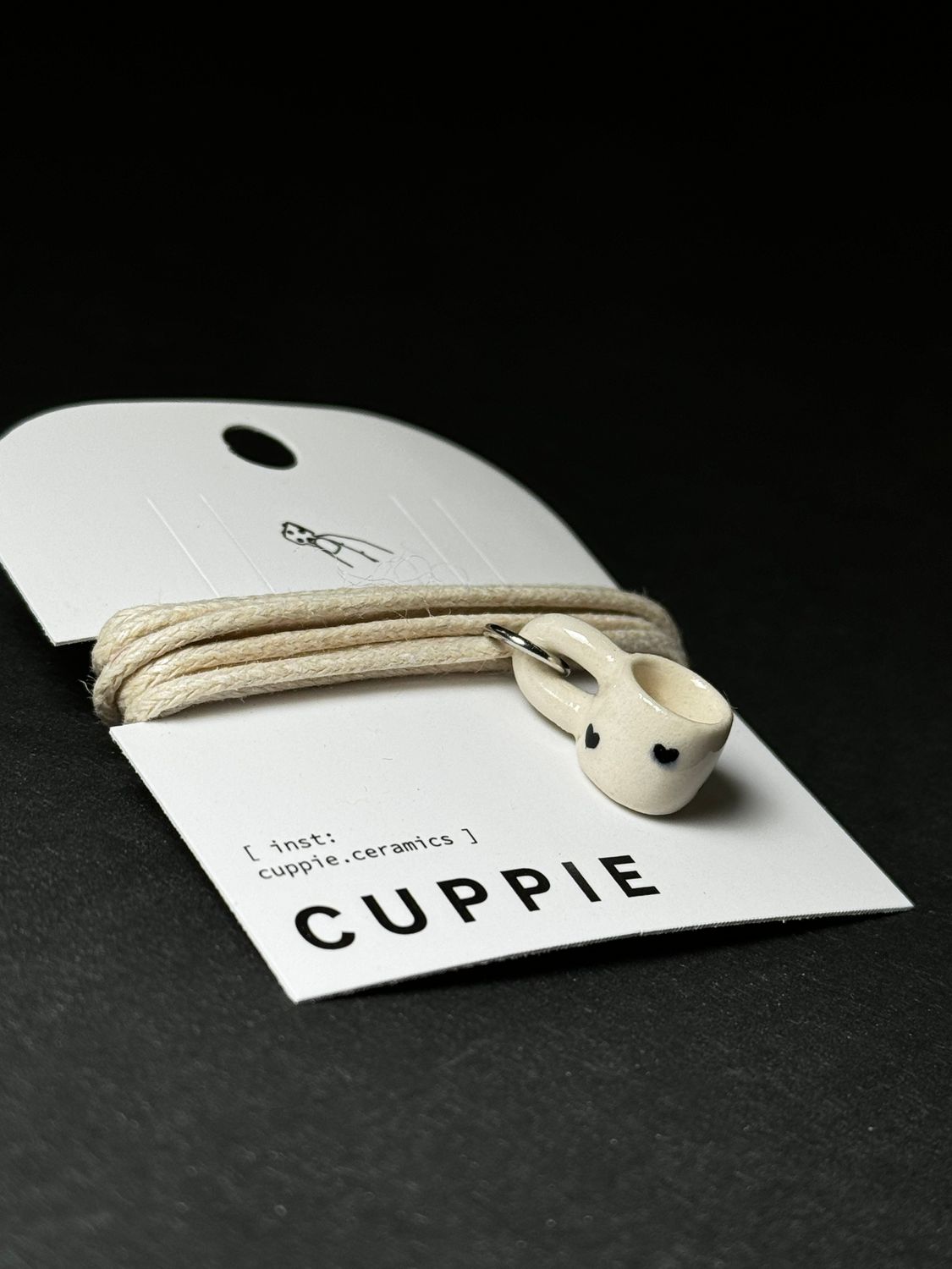 Cuppie Black Hearts S Necklace Accessory